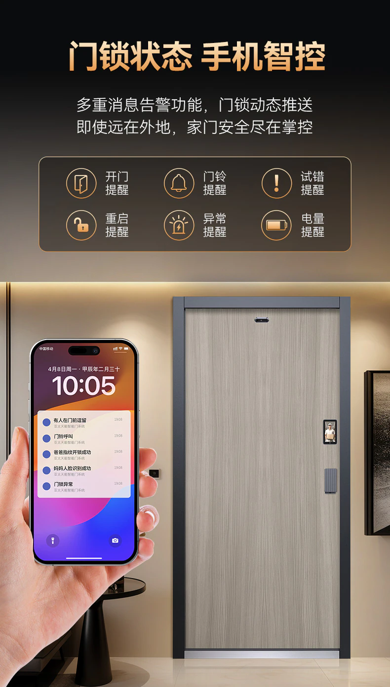 紫珺保智能门M8pro尊享版 | 别具匠心 精雕智慧