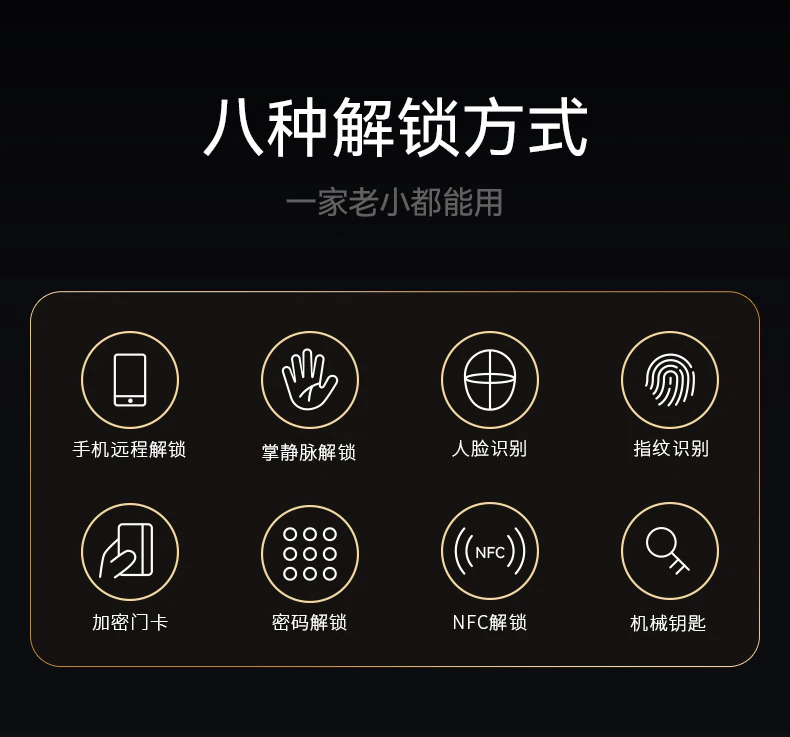 紫珺保智能门M8青春版︱Ai双摄监控 精雕铸铝